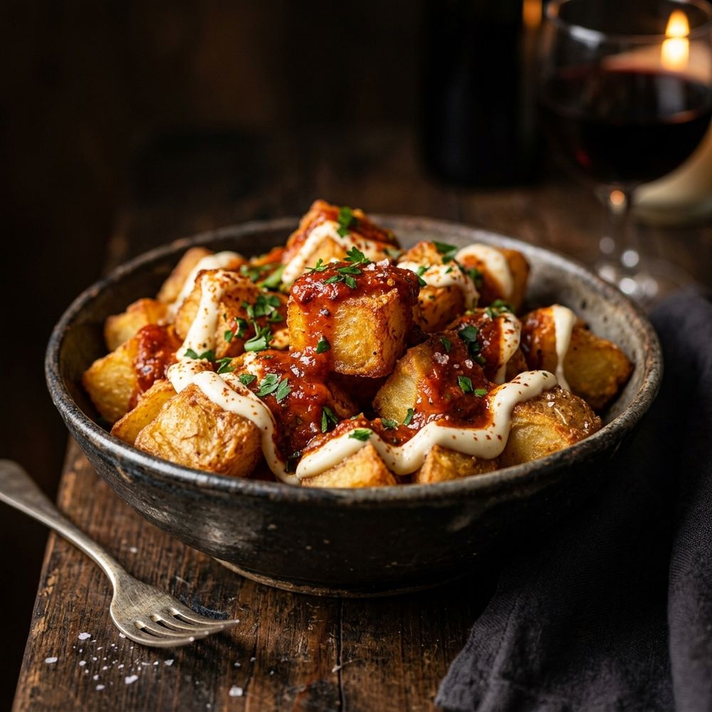 Tapas en Palma de Mallorca - Patatas Bravas de Bar Luna Llena